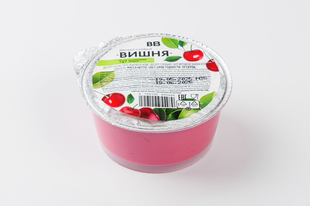 

Десерт соевый ВкусВилл Вишня 140 г