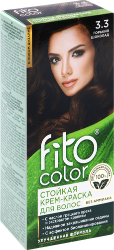 

Крем-краска для волос Fito color оттенок 3.3 Горький шоколад 115 мл