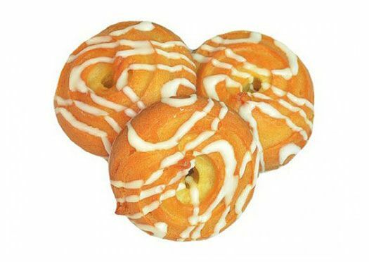 Изделие мучное Ванюшкины Сладости Заварное колечко в белой глазури вес