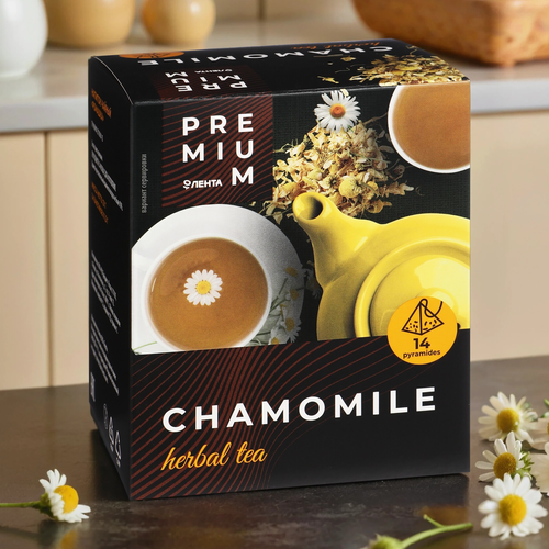 

Напиток чайный ЛЕНТА PREMIUM Ромашка, 14пак