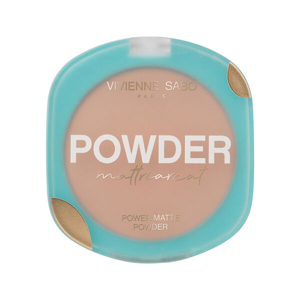 Пудра для лица Vivienne Sabo Mattriarcat компактная матирующая тон 04 темно-бежевый