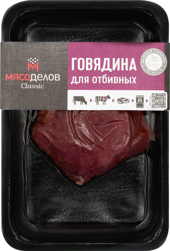 

Говядина Мясоделов для отбивных категории А охл. 250 г