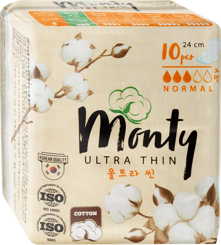 

Прокладки Monty Ultra Thin Normal Plus 10 шт.