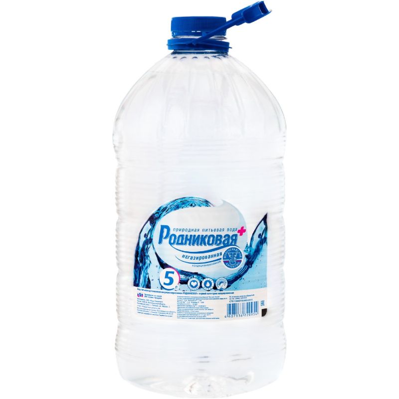 

Вода Родниковая+ негазированная 5 л