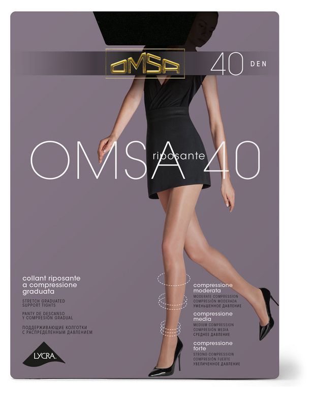 

Колготки женские Omsa цвет nero/черный размер 2 40 den