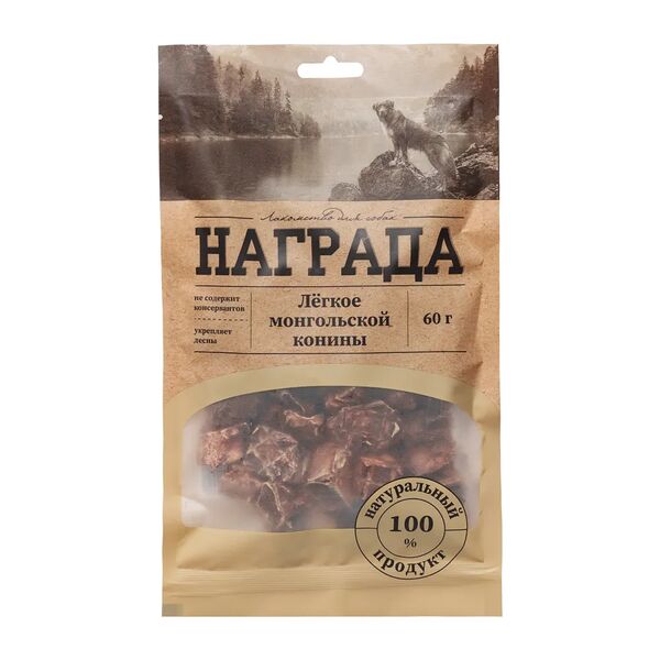 Лакомство для собак Легкое конское 60 г