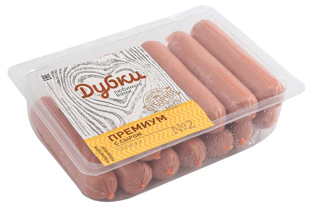 

Сосиски Дубки Премиум с сыром