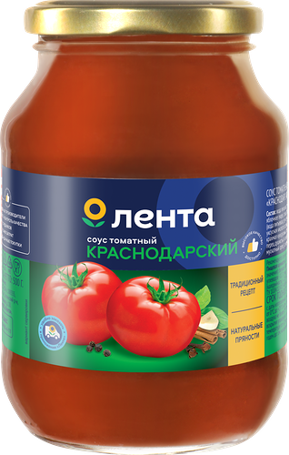 Соус ЛЕНТА Краснодарский томатный, 500г
