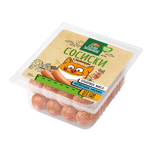 

Сосиски Село Зелёное с молочком 400 г