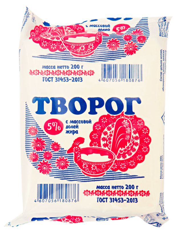 

Творог Тобольский Гормолзавод 5%, ГОСТ