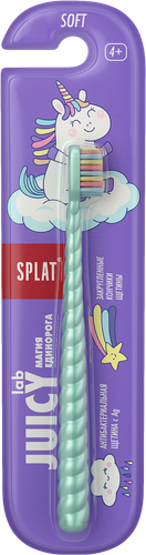 

Зубная щетка Splat Juicy Lab Магия Единорога детская жемчужная 5 + цвет в ассортименте