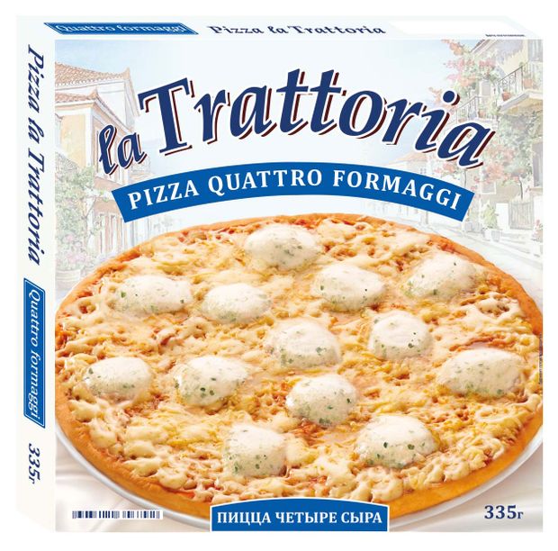 

Пицца La Trattoria 4 сыра 335 г