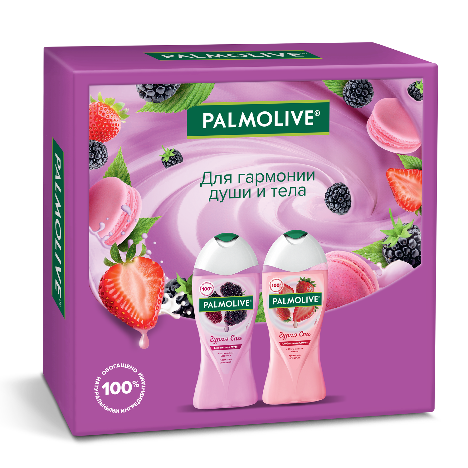 

Подарочный набор Palmolive Гурмэ Спа: Мусс гель 250 мл, Смузи гель 250 мл