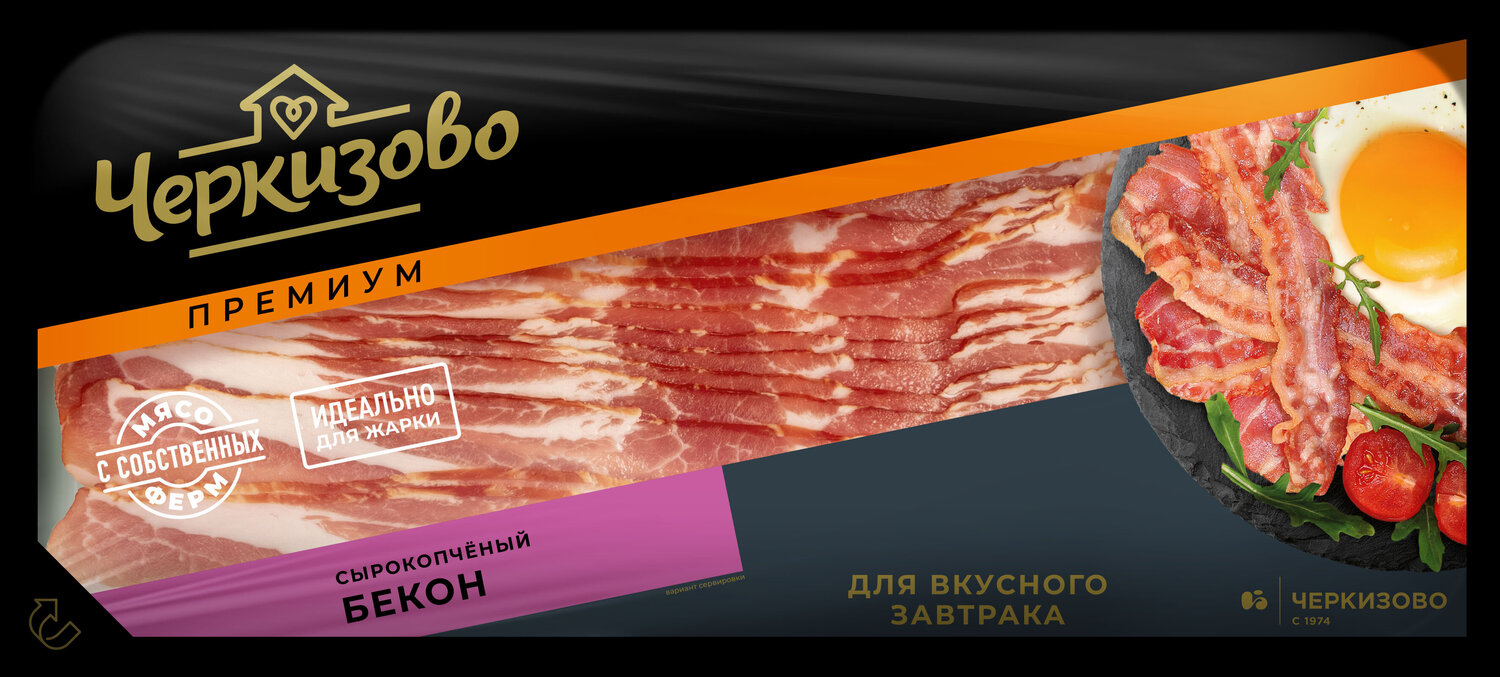 

Бекон сырокопченый Черкизово нарезка 180 г