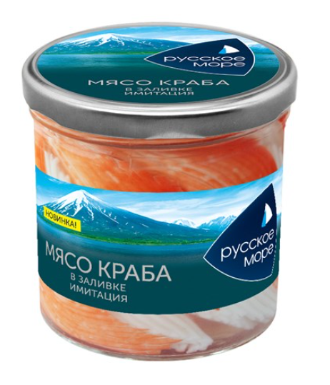 

Мясо краба Русское море имитация в заливке 250 г