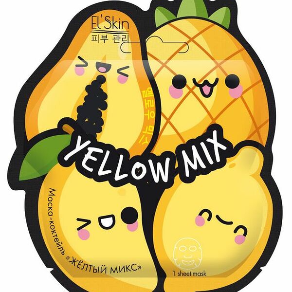 Маска-коктейль для лица Elskin Желтый микс 15 мл