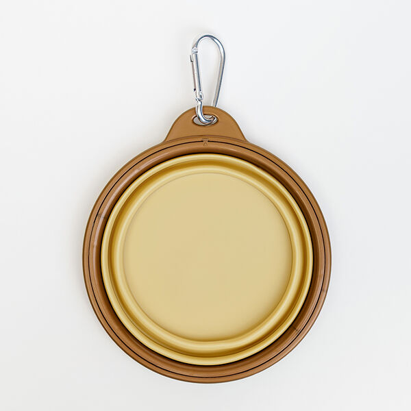 Миска складная Petmax 350 мл бежевая S