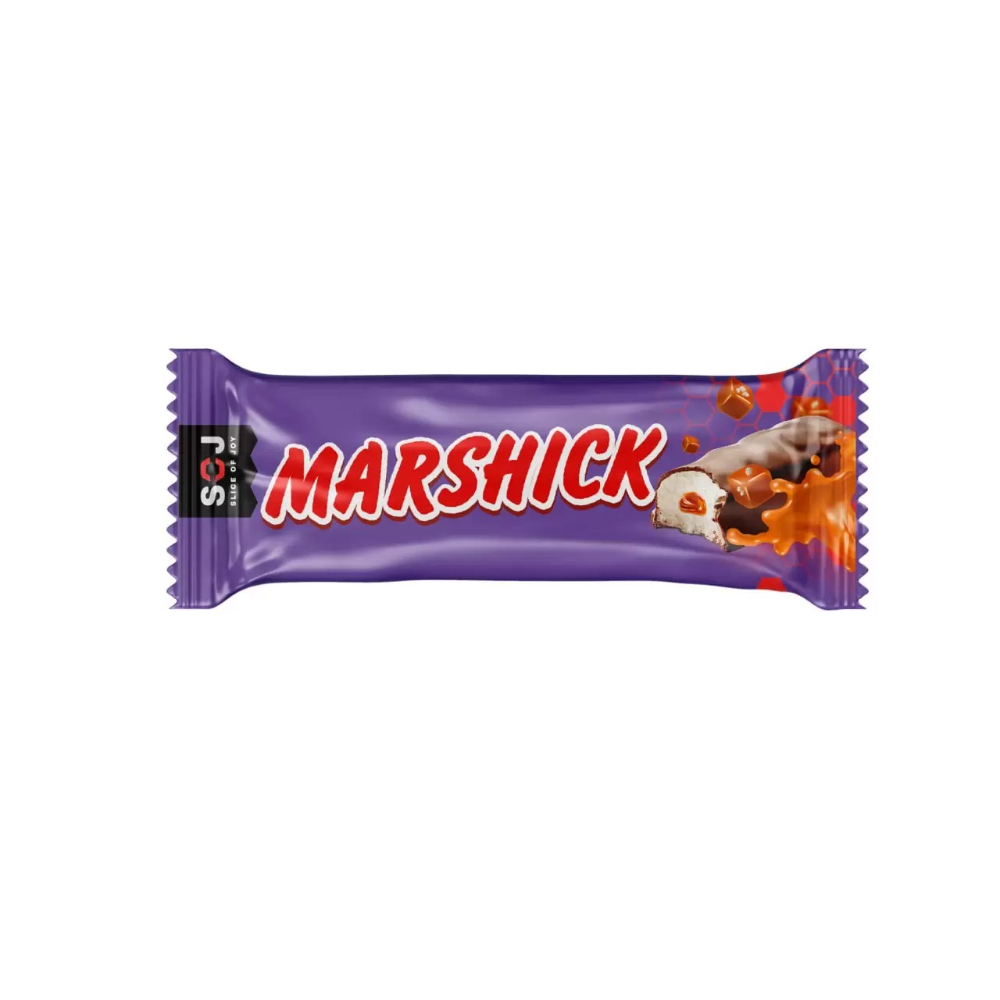 

Батончик SOJ Marshmallow Marshick протеиновый соленая карамель в молочном шоколаде 30 г