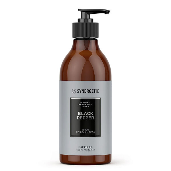 Крем для рук и тела Synergetic парфюмированный черный перец 380 мл