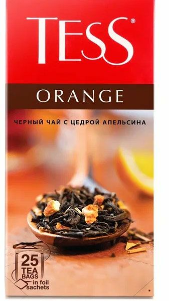 Чай черный Tess Orange в пакетиках, 25 шт. 37.5 г