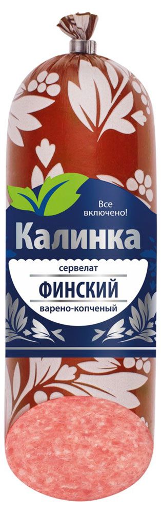 

Сервелат варёно-копчёный Калинка финский, 250г