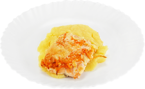 

Горбуша Фдк Лакомка с картофельным пюре 250 г