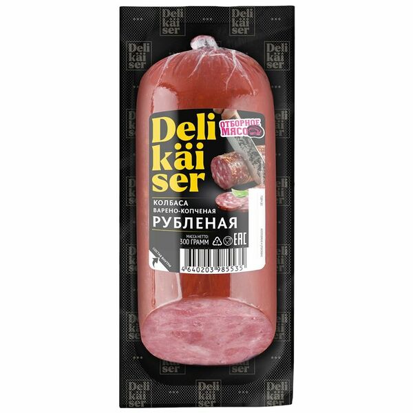 Колбаса Delikaiser Рубленная варено-копченая 300 г 