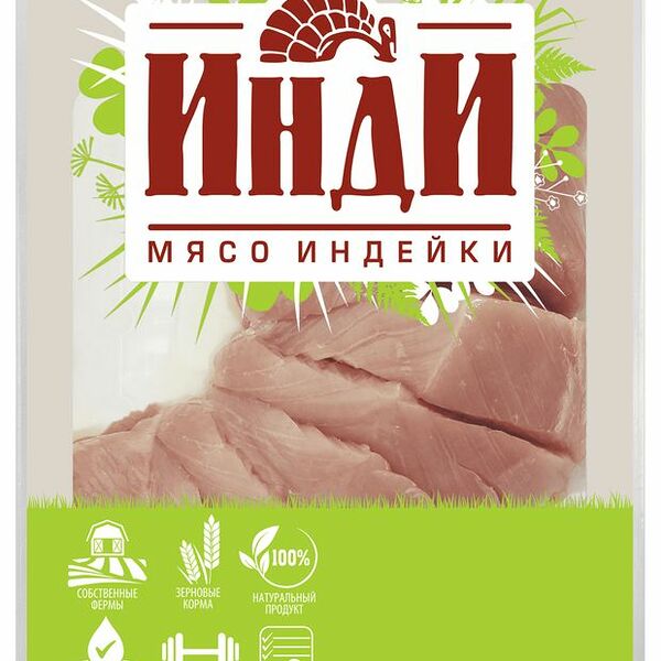 Медальоны из индейки Инди охлажденные 500 г
