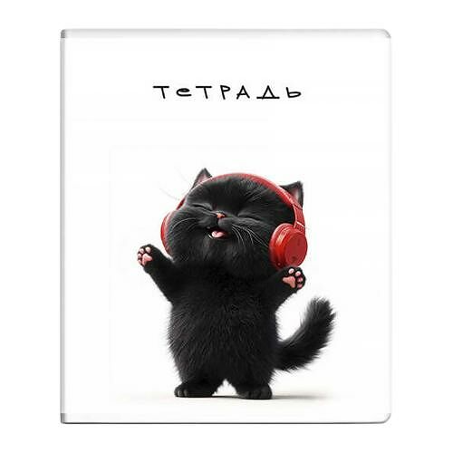 Тетрадь Феникс 48л клетка Твин УФ-лак Коты дизайн 1 шт. в ассортименте