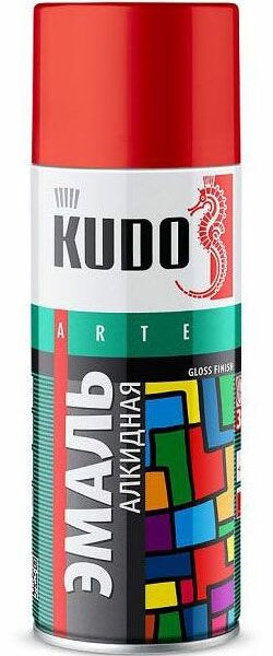 Эмаль Kudo универсальная коричневая 520 мл