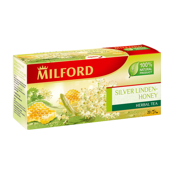 Чай Milford Серебристая липа Мед травяной 20 пакетиков