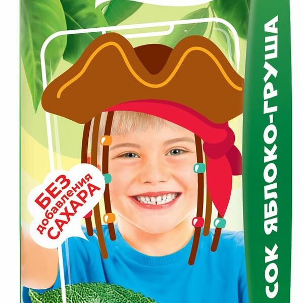 Сок Сады Придонья Яблоко-Груша с мякотью, 200 мл