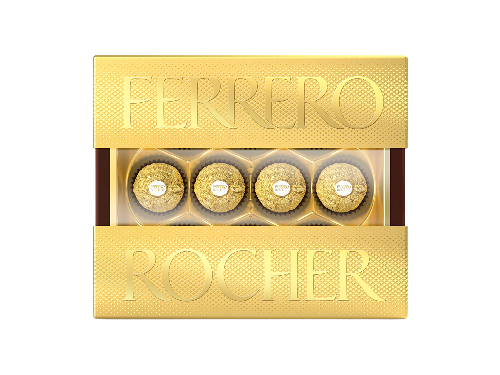 Конфеты Ferrero Rocher из молочного шоколада с начинкой из крема и лесного ореха 125 г