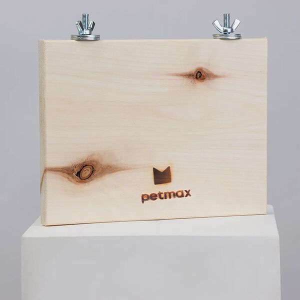 Полочка навесная Petmax для птиц и грызунов, 15х20 см