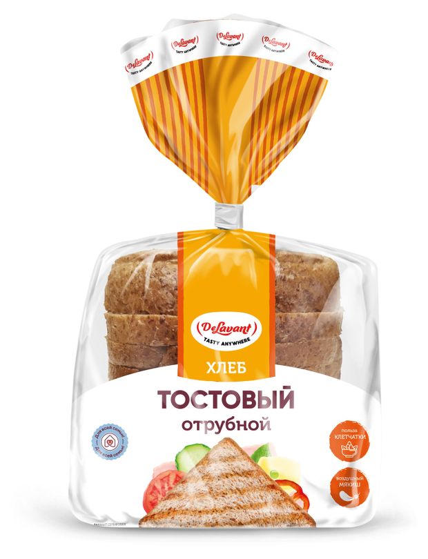 

Хлеб Delavant тостовый Отрубной в нарезке 240 г