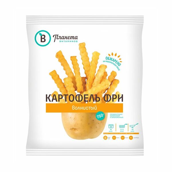 Картофель фри Планета Витаминов волнистый