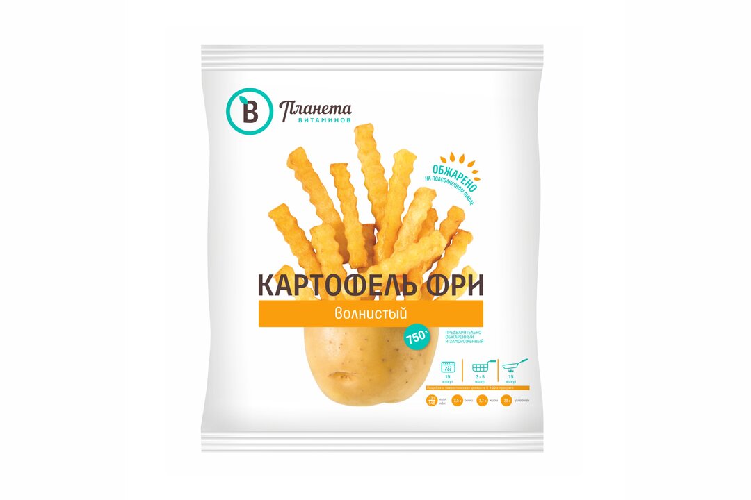 

Картофель фри Планета Витаминов волнистый