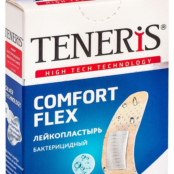 Teneris Comfort Flex Лейкопластырь бактерицидный 20 шт