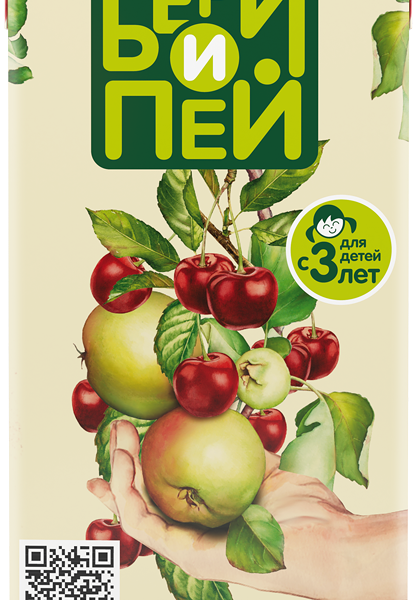 Нектар Бери и пей яблочно-вишнёвый, 1 л