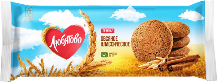 

Печенье овсяное Классическое Любятово 200 г