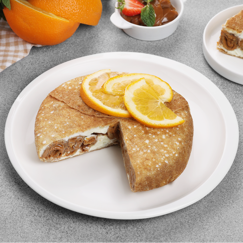 

Торт Блинный с вареной сгущенкой и ванильным кремом вес ЛЕНТА FRESH вес