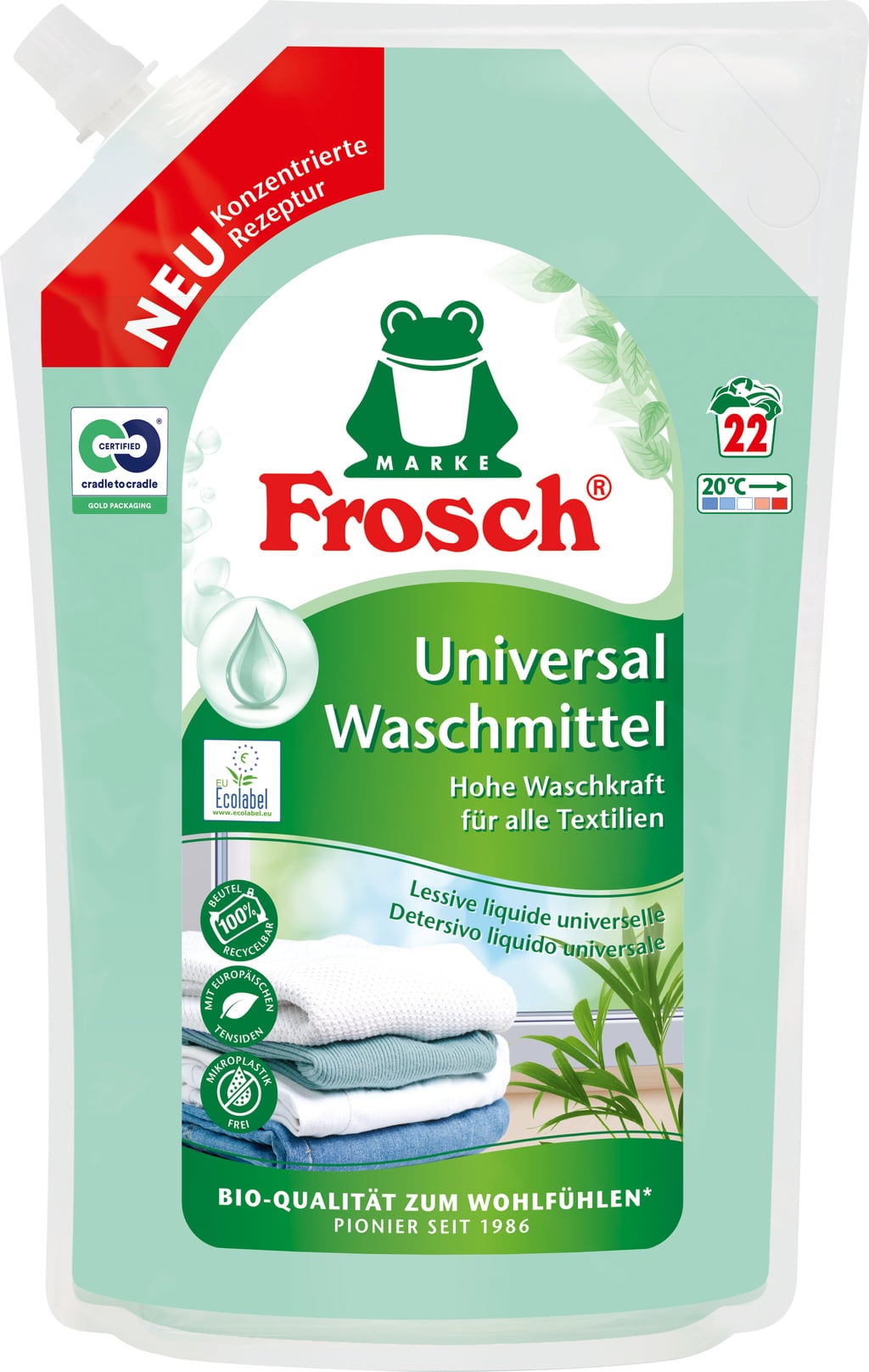

Гель для стирки Frosch универсальный 1.5 л