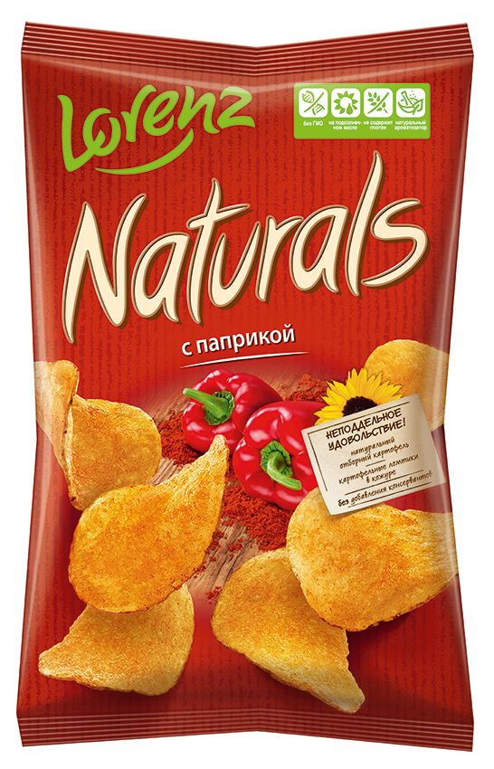 

Картофельные чипсы Lorenz Naturals с паприкой 100 г