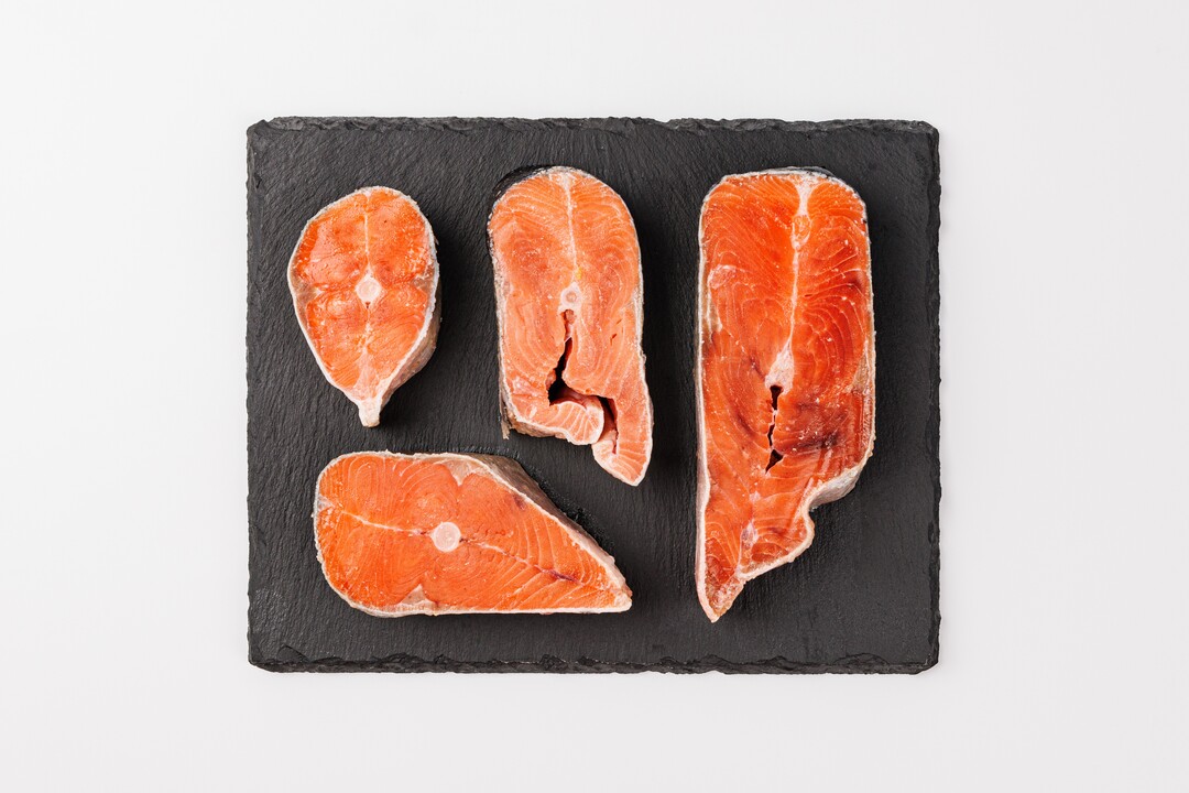 

Кижуч стейк продукт замороженный 600 г