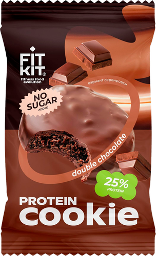 

Протеиновое печенье Fit Kit double chocolate 40 г