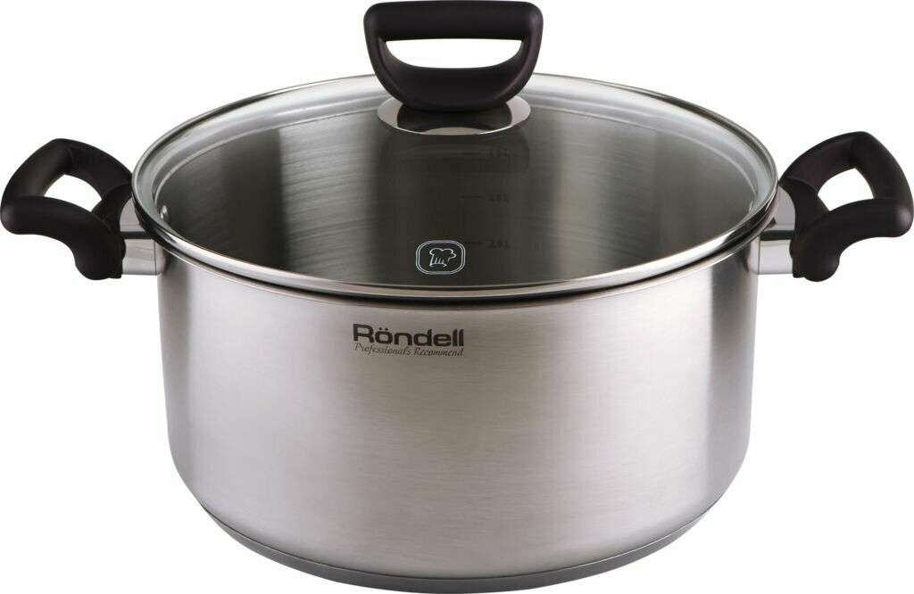 

Кастрюля с крышкой RONDELL Fest нержавеющая сталь 4.8 л