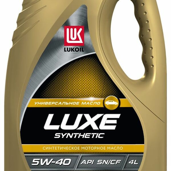 Моторное масло Лукойл Люкс синтетическое 5W-40 SN/CF 4л