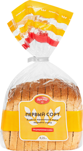 

Хлеб Ярхлеб Высший сорт пшеничный в нарезке