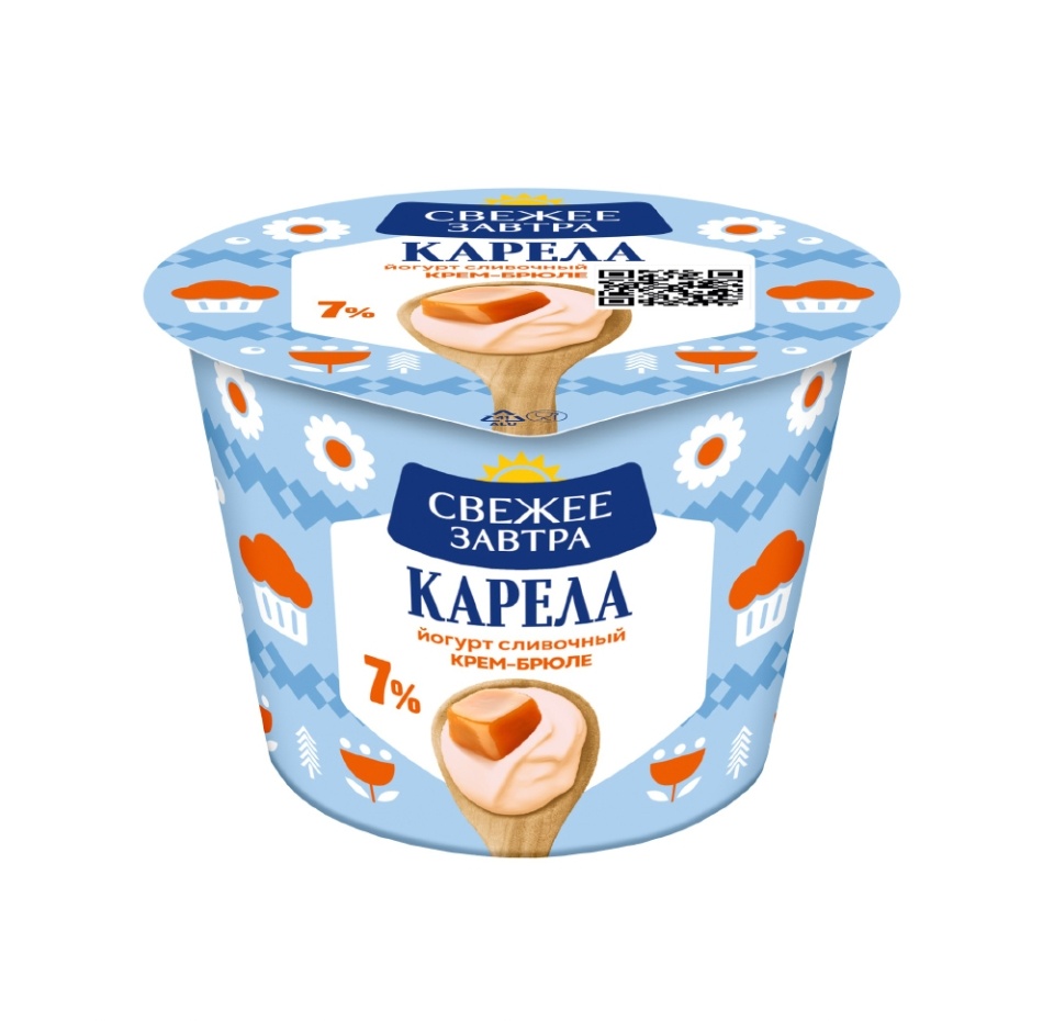 

Йогурт Свежее Завтра Карела Сливочный со вкусом крем-брюле 7% 180 г