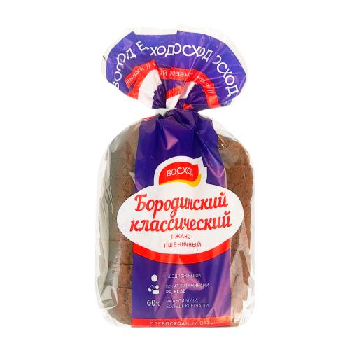 

Хлеб формовой Восход Бородинский классический в нарезке 400 г